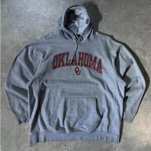 2000's Vintage Oklahoma Sooners Grey Hoodie -XL